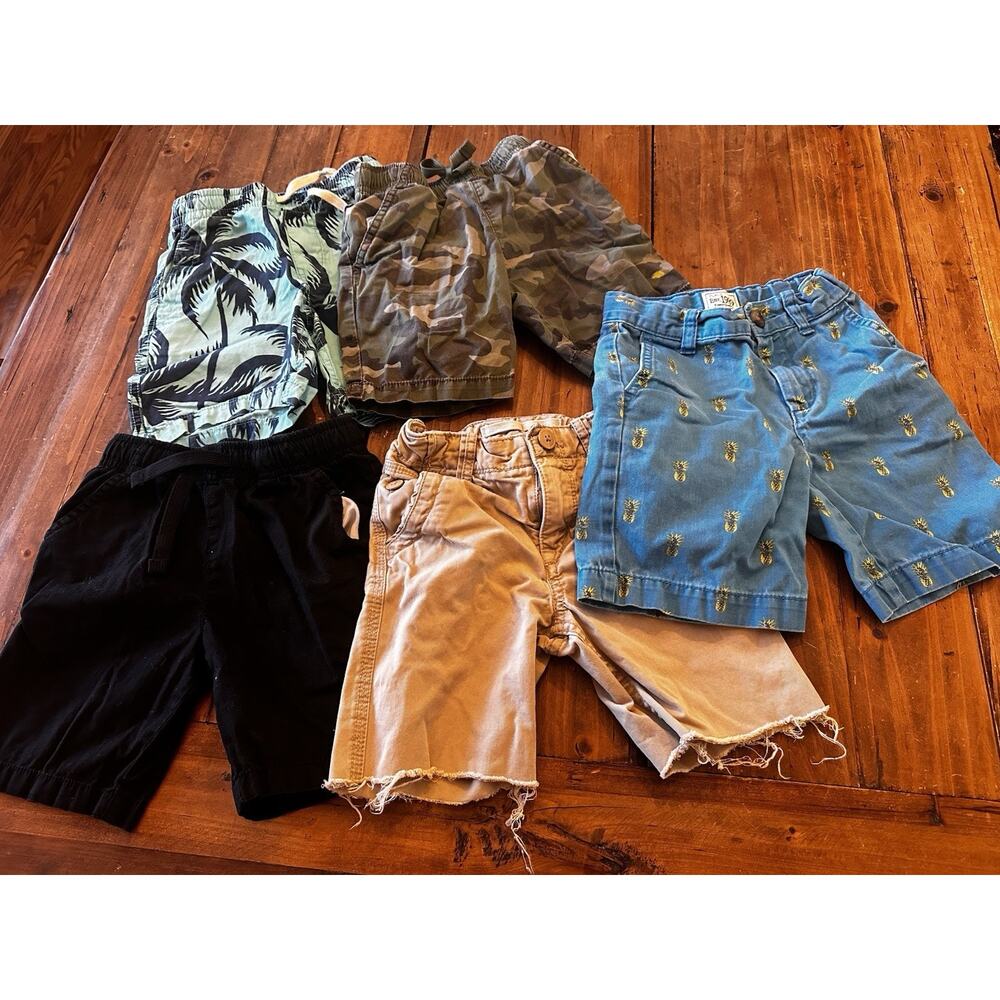 Boys Size 4 Shorts Lot Of 5 Gap Children’s Place Camo Camouflage Kids Coastal